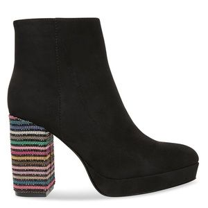 Betsey Johnson Downie Rhinestone Rainbow Bootie